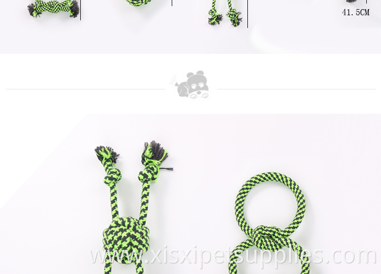 Amazon Hot Sale 8pack Pet Dog Cotton Rope Toy Molar chew toy
